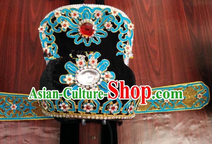 China Traditional Beijing Opera Scholar Hair Accessories Chinese Peking Opera Niche Hats for Men