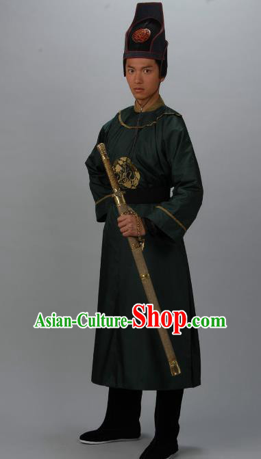 Chinese Ancient Tang Dynasty Swordsman Son of Di Renjie Replica Costume for Men