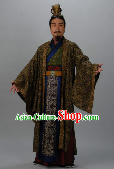 Chinese Ancient Tang Dynasty Lord Protector Minister Wu Chengsi Replica Costume for Men