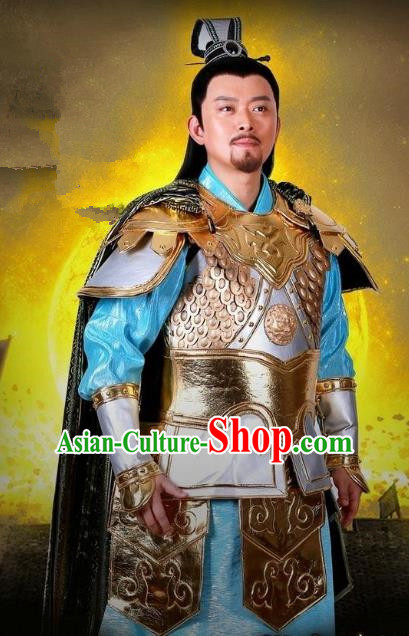 Chinese Ancient Tang Dynasty Swordsman General Xue Dingshan Replica Costume for Men