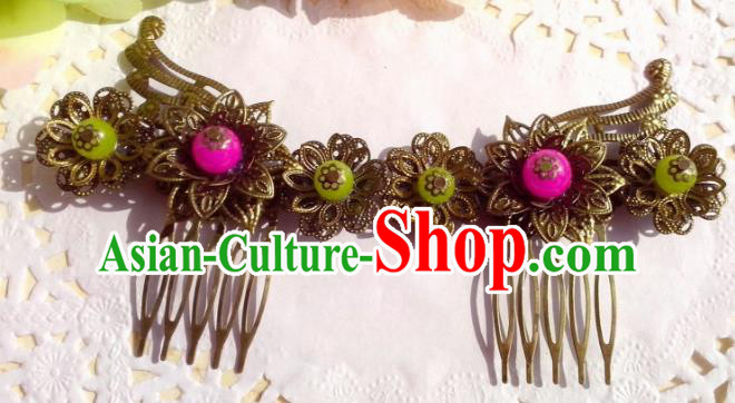 Chinese Ancient Hair Accessories Hanfu Hairpins Butterfly Hair Comb for Women