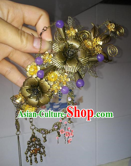 Chinese Ancient Princess Hair Accessories Tassel Hairpins for Women