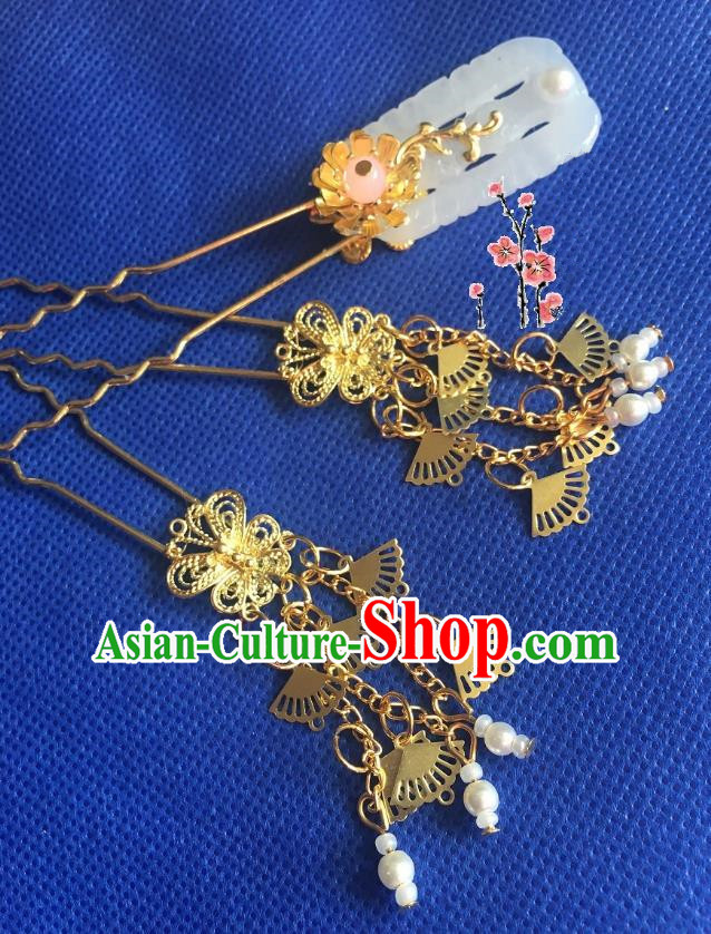 Chinese Ancient Hair Accessories Hanfu Hairpins for Women