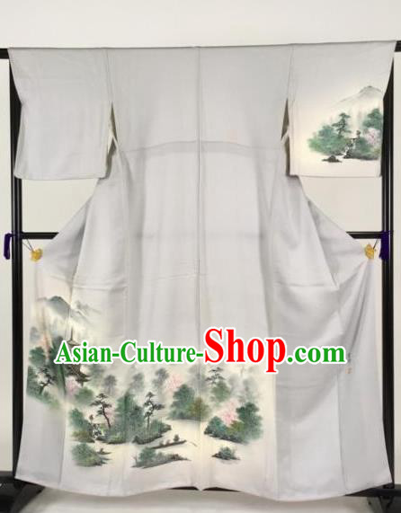 Japanese Samurai Palace Kimonos Traditional Wafuku Hakama Yukata Robe Costume for Men