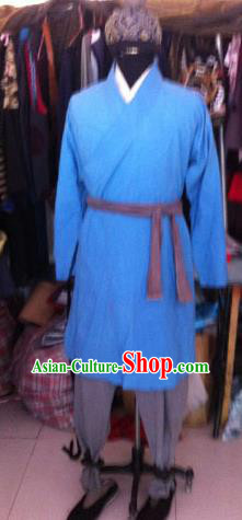 Chinese Ancient Song Dynasty Manservant Costume for Men