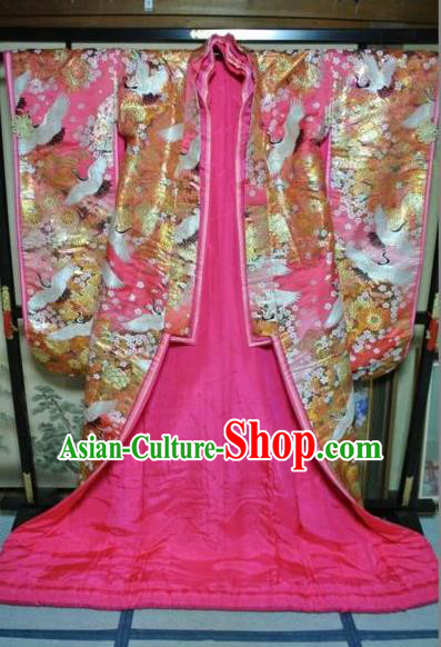 Ancient Japanese Wedding Garment Iromuji Furisode Kimonos Traditional Yukata Dress Costume for Women