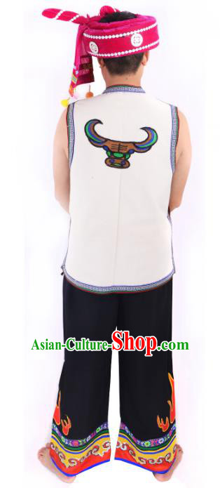 Traditional Chinese Miao Nationality Dance Clothing Hmong Ethnic Minority Costumes and Headwear