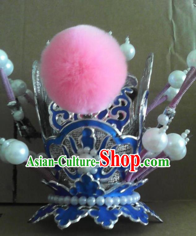 Traditional China Beijing Opera Niche Hair Accessories Ancient Chinese Peking Opera Hairdo Crown Headwear