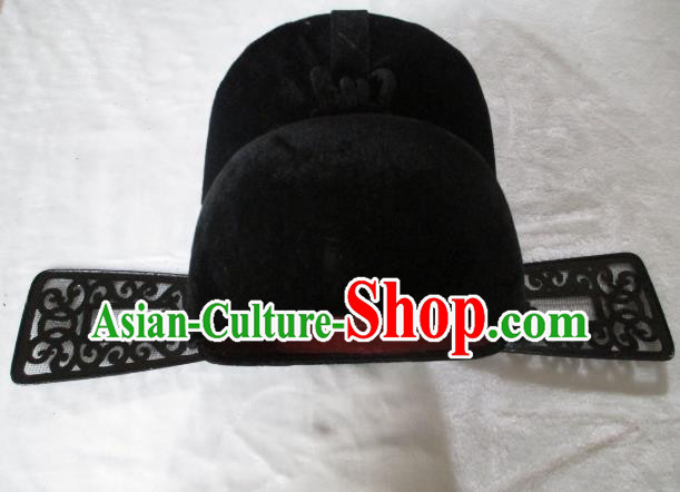 Traditional Chinese Beijing Opera County Magistrate Hair Accessories Black Hats Headwear