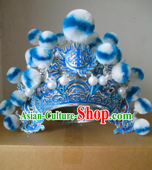 Traditional Chinese Beijing Opera Helmet Hair Accessories Peking Opera General Hats Headwear