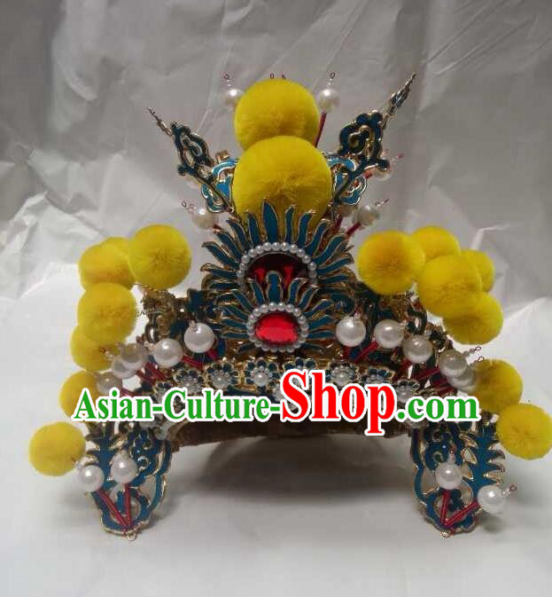 Traditional Chinese Beijing Opera Niche Hats Peking Opera Prince Headwear