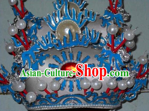 Traditional Chinese Beijing Opera Prime Minister Hair Accessories Peking Opera Chancellor White Hats Headwear