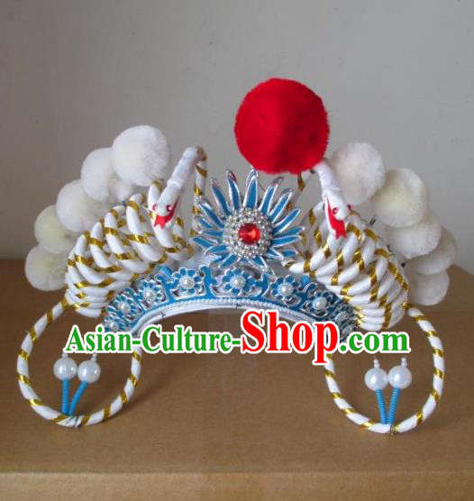 Traditional Chinese Beijing Opera Hair Accessories Swordswoman Phoenix Coronet Peking Opera Actress Headwear