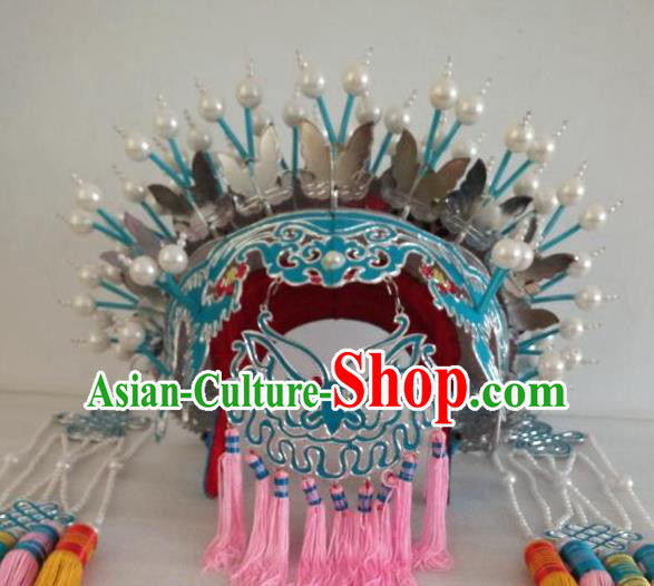 Traditional China Beijing Opera Costume Gifted Scholar Embroidered Robe and Hat Ancient Chinese Peking Opera Embroidery Clothing