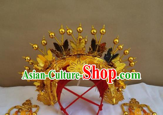 Traditional China Beijing Opera Costume Gifted Scholar Embroidered Robe and Hat Ancient Chinese Peking Opera Embroidery Clothing