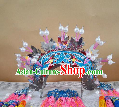 Traditional China Beijing Opera Costume Gifted Scholar Embroidered Robe and Hat Ancient Chinese Peking Opera Embroidery Clothing