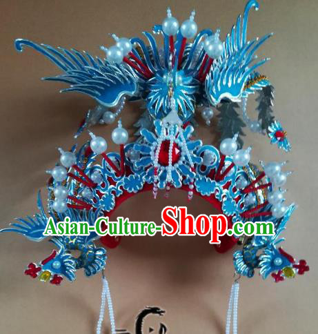 Chinese Traditional Beijing Opera Diva Phoenix Coronet Peking Opera Queen Hats Headwear