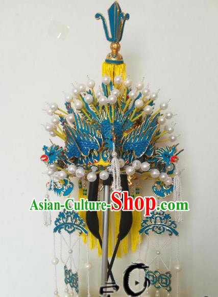 Chinese Traditional Beijing Opera Pantaloon Phoenix Coronet Peking Opera Old Women Hats Headwear