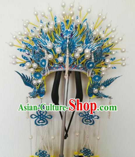 Chinese Traditional Beijing Opera Imperial Consort Phoenix Coronet Peking Opera Diva Hats Headwear