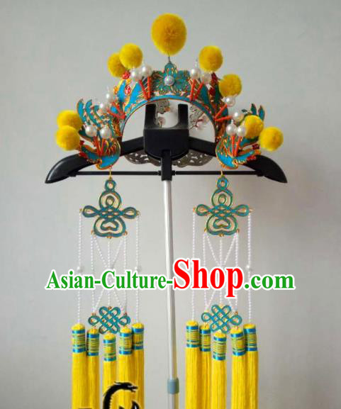 Chinese Traditional Beijing Opera Pantaloon Helmet Peking Opera Female General Hats Headwear