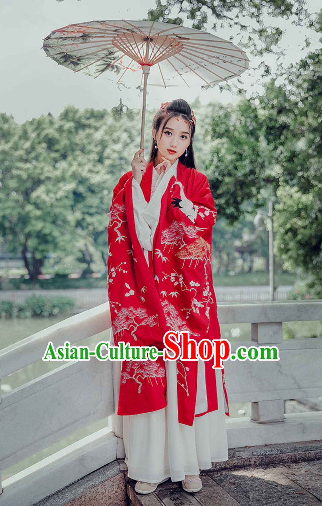 Top Traditional Hanfu Dress Embroidered Crane Clothing Daxiushan Formal Wear of Royal Chinese Women