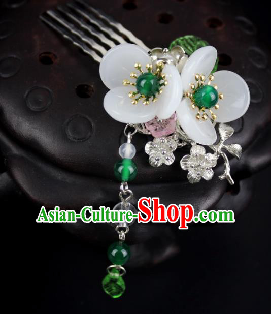 Chinese Ancient Handmade Hair Accessories Tassel Step Shake Hair Comb Hairpins for Women