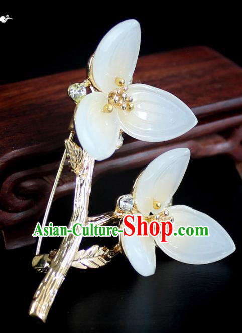 Chinese Ancient Handmade Brooch Accessories Flowers Breastpin for Women