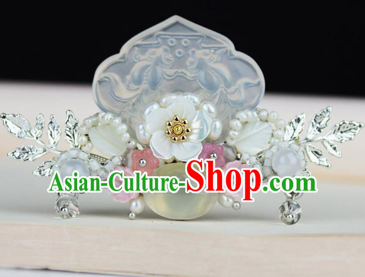 Chinese Ancient Handmade Hair Accessories Jade Hair Stick Hairpins for Women