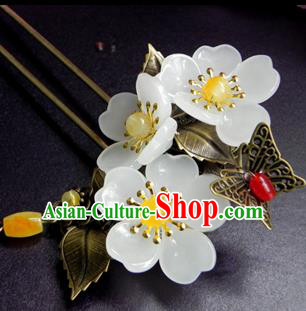 Chinese Ancient Handmade Hair Accessories Hairpins Classical Hanfu Flowers Hair Clip for Women