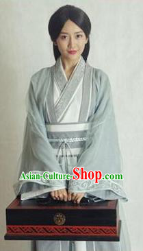 Chinese Ancient Wei and Jin Dynasties Female Physician Hanfu Dress Replica Costume for Women
