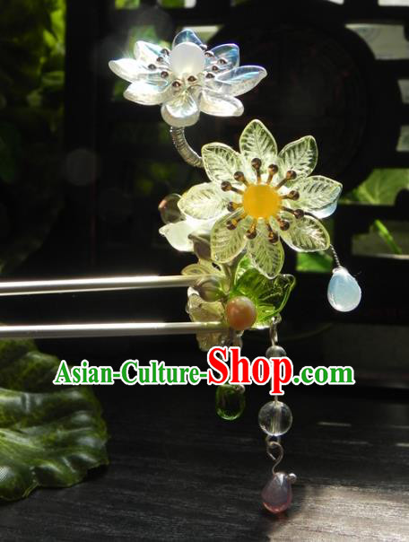 Chinese Handmade Ancient Hanfu Daisy Hairpins Hair Accessories Classical Hair Clip for Women