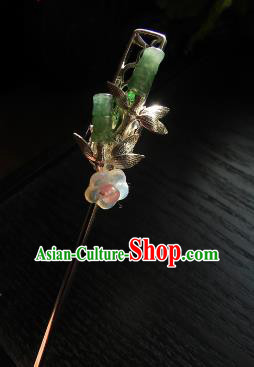 Chinese Handmade Ancient Hair Accessories Classical Hanfu Jade Hairpins for Women