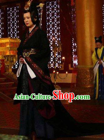 Chinese Ancient Empress Dowager Hanfu Dress Northern and Southern Dynasties Qi Kingdom Queen Mother Replica Costume for Women