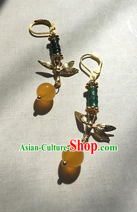 Chinese Handmade Ancient Eardrop Accessories Hanfu Earrings for Women