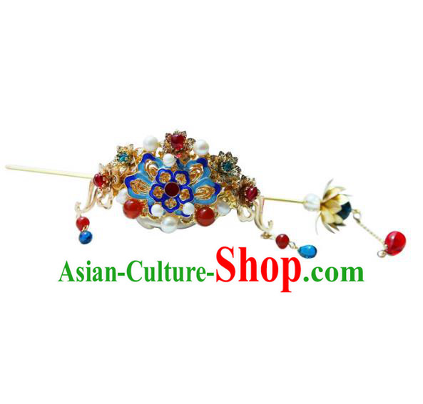 Chinese Ancient Handmade Hanfu Hairdo Crown Hairpins Hair Accessories for Women