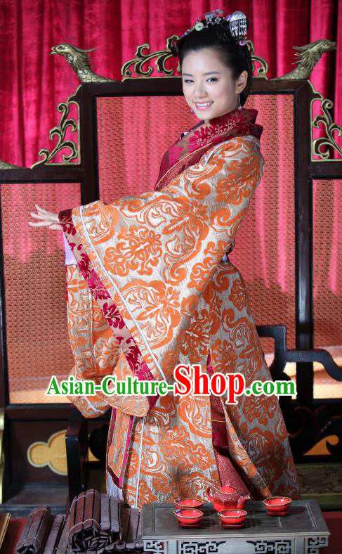 Chinese Spring and Autumn Period Wei State Queen Hanfu Dress Ancient Princess Consort Replica Costume for Women