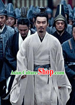 Ancient Chinese Three Kingdoms Period Wei State Emperor Cao Pi Historical Costume for Men