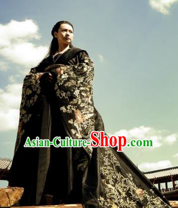 Ancient Chinese Warring States Period Wei State Princess Jinshu Hanfu Embroidered Replica Costume for Women