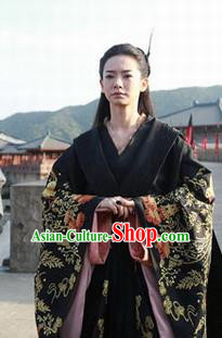 Traditional Chinese Ancient Costume Warring States Period Hanfu Clothing