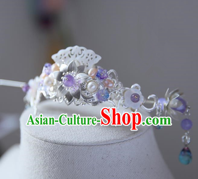 Chinese Ancient Hanfu Handmade Hair Crown Hairpins Hair Stick Hair Accessories for Women