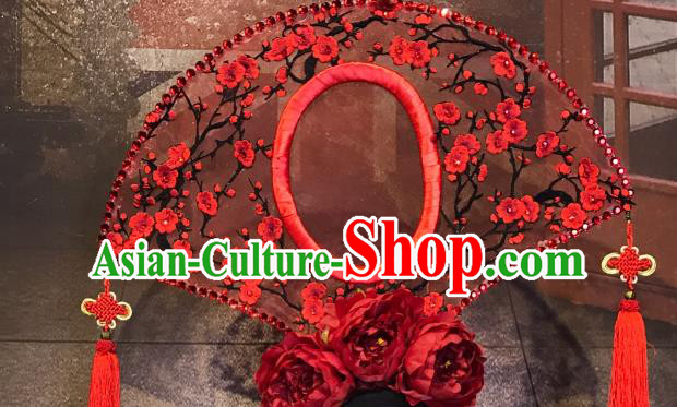 Top Grade China Ancient Hair Accessories Palace Flowers Hair Crown Halloween Stage Performance Headdress for Women