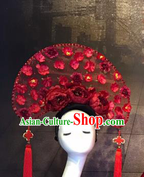 Top Grade China Ancient Hair Accessories Palace Flowers Hair Crown Stage Performance Headdress for Women
