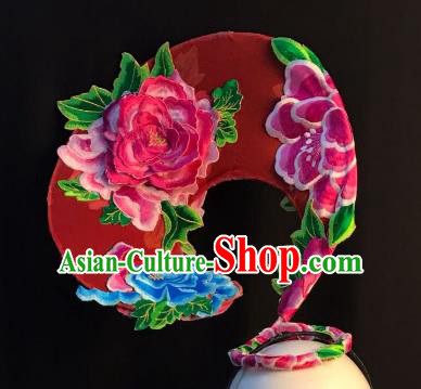 Top Grade China Hair Accessories Ancient Palace Hair Crown Stage Performance Embroidered Headdress for Women