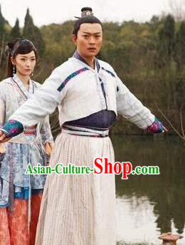 Ancient Chinese Tang Dynasty Famous Litterateur Poet Chen Zi-ang  Replica Costumes for Men