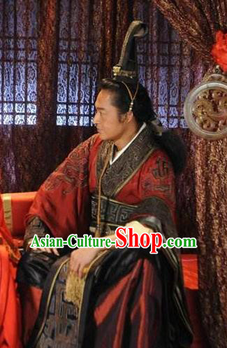 Ancient Chinese Spring and Autumn Period Wu State King Fu Chai Replica Costumes for Men