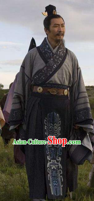 Ancient Chinese Qin Dynasty Statesman and Calligrapher Li Si Replica Costume for Men