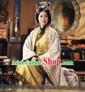 Chinese Ancient Han Dynasty Imperial Empress Chen A-jiao Hanfu Dress Replica Costume for Women