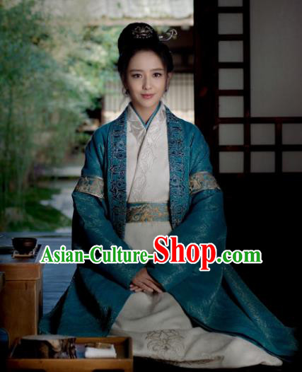 Nirvana in Fire Chinese Ancient Dowager Female General Meng Qianxue Hanfu Dress Replica Costume for Women