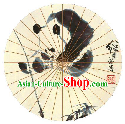 Chinese Traditional Artware Paper Umbrellas Chinese Ink Painting Pandas Oil-paper Umbrella Handmade Umbrella