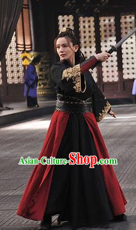 Nirvana in Fire Chinese Ancient Swordswoman Female Knight-errant Replica Costume for Women